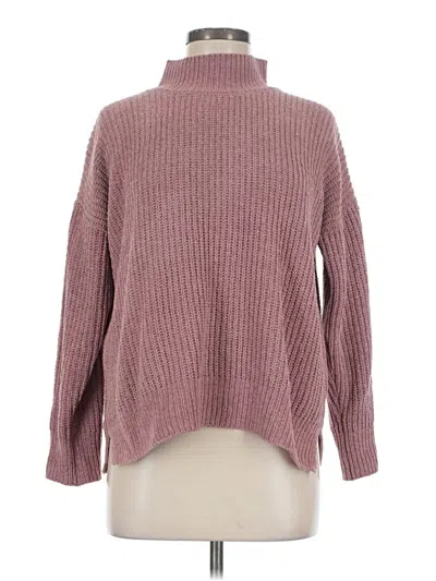 Pre-owned Hippie Rose Turtleneck Sweater In Burgundy