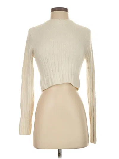 Pre-owned Hippie Rose Turtleneck Sweater In Ivory
