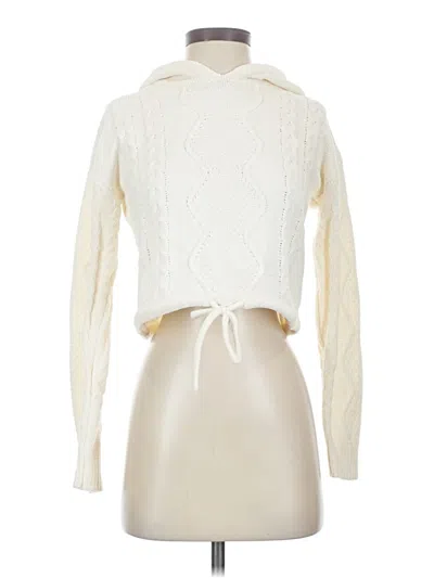 Pre-owned Hippie Rose Turtleneck Sweater In Ivory