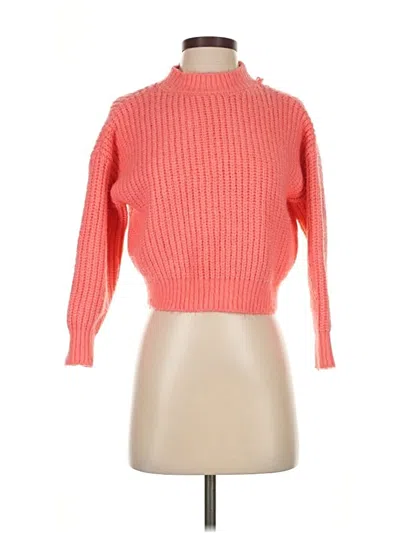 Pre-owned Hippie Rose Turtleneck Sweater In Orange