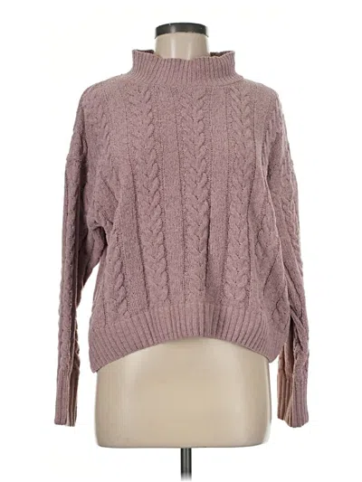 Pre-owned Hippie Rose Turtleneck Sweater In Pink