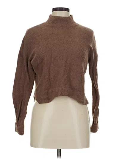 Pre-owned Hippie Rose Turtleneck Sweater In Tan