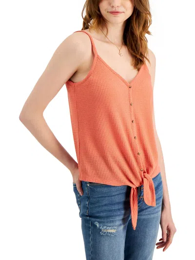 Hippie Rose Womens Halter Cropped Halter Top In Pink