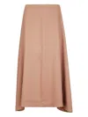 Hira A-line Midi Skirt In Neutral