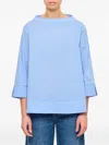 Hira Light Blue Blouse Top In Blue
