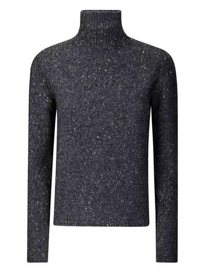 Hira Grey Turtleneck Sweater In Gray