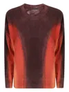 Hira Striped Pattern Choker In Orange