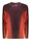 Hira Striped Pattern Choker In Orange