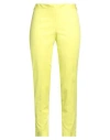Hira Woman Pants Lime Green Size 6 Cotton, Elastane In Green