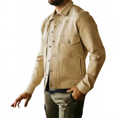 Hiroshi Kato Blade Jacket In Beige In Gold