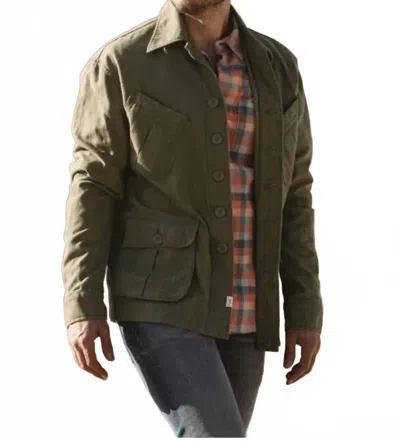 Hiroshi Kato File Jacket - Plus In Military Gauze In Green