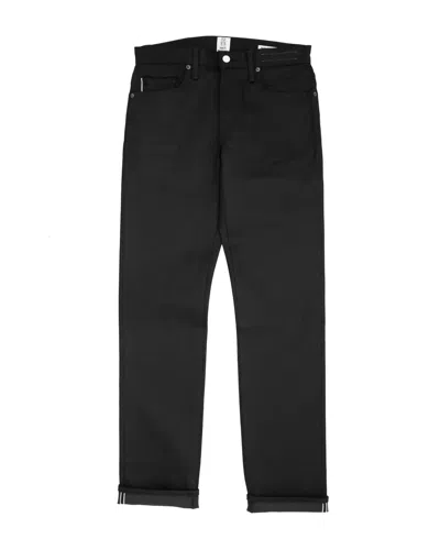 Hiroshi Kato Men's Hammer Straight Jeans In Night Selvedge In Black