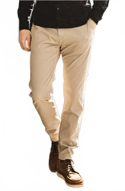 Hiroshi Kato Men's The Axe Denit Pants In Sand Beige In Brown