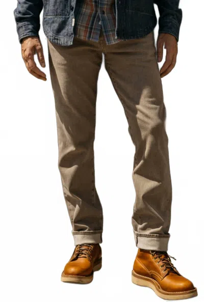 Hiroshi Kato Men's The Hammer Straight Pants In Dusty Brown