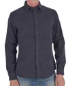 Hiroshi Kato Ripper Shirt In Charcoal Speckle In Multi