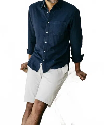 Hiroshi Kato Ripper Shirt In Navy In Blue