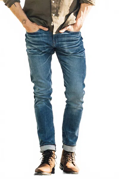 Hiroshi Kato Scissors Slim Tapered Jeans In Ace 10.5oz Selvedge In Blue