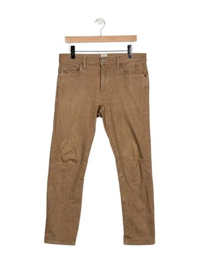 Pre-owned Hiroshi Kato Slim Fit Jeans In Neutrals