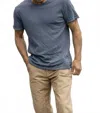 Hiroshi Kato Stamp Tee In Blue In Multi