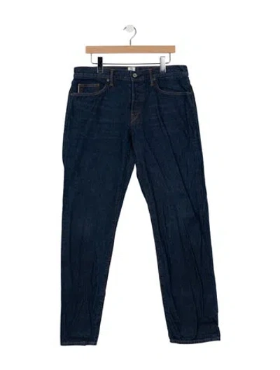 Pre-owned Hiroshi Kato Straight-leg Jeans In Blue