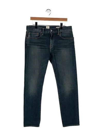 Pre-owned Hiroshi Kato Straight-leg Jeans In Blue