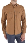 Hiroshi Kato The Brace Button-up Shirt In Whiskey