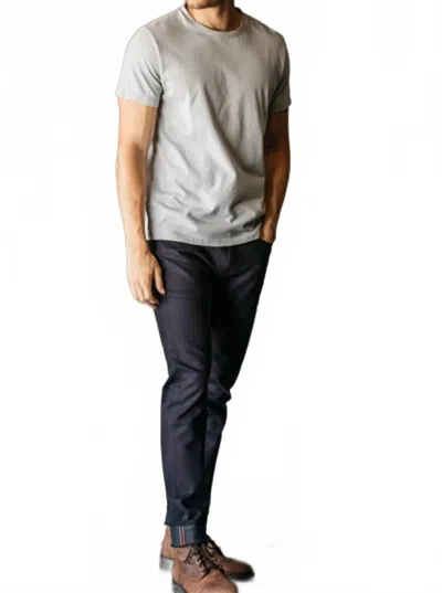 Hiroshi Kato The Scissors Slim Tapered Jeans In Indigo Black Raw In Blue