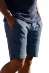 Hiroshi Kato The Scout Fatigue Shorts In Dusty Blue In Blue