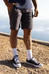 Hiroshi Kato The Scout Fatigue Shorts In Iron Gray In Gray