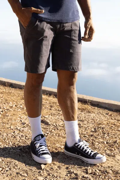 Hiroshi Kato The Scout Fatigue Shorts In Iron Gray