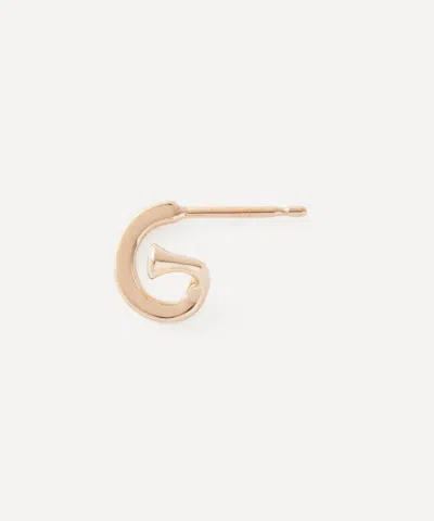 Hirotaka 10ct Gold Drosera Diamond Hoop Earring Left
