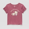 His International Little & Big Kid Girls Round Neck Short Sleeve Regular Fit Hello Kitty Cinnamoroll Graphic T-shirt In Pink