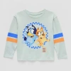 His International Toddler Boys Crew Neck Long Sleeve Bluey Graphic T-shirt In Multi