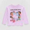 His International Toddler Girls Crew Neck Long Sleeve Regular Fit Lilo & Stitch Graphic T-shirt In Purple