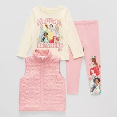 His International Babies' Toddler Girls Princess 3-pc. Pant Set In Pink