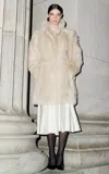 Hiso Cloud Toscana Shearling Coat In White