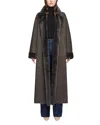 Hiso Danielle Reversible Shearling Coat In Gray
