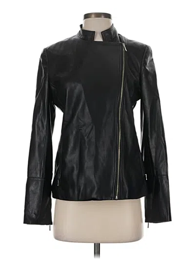 Pre-owned Hiso Leather Jacket In Black