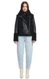 Hiso Soul Sheepskin Shearling Jacket In Black