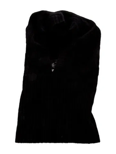 Pre-owned Hiso Wool-blended Ski Mask W/tags In Black