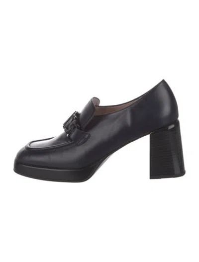 Pre-owned Hispanitas Leather Pumps In Black/blue