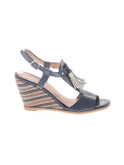 Pre-owned Hispanitas Wedges In Blue