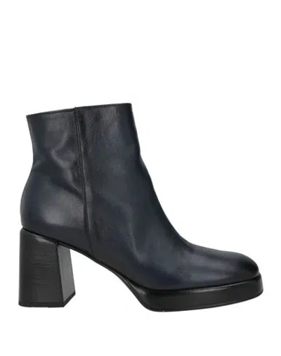 Hispanitas Woman Ankle Boots Black Size 10 Leather