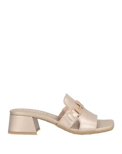 Hispanitas Woman Sandals Platinum Size 7 Leather In Neutral
