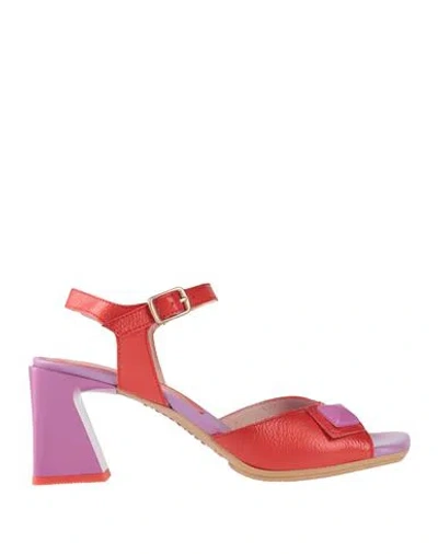 Hispanitas Woman Sandals Red Size 8 Leather