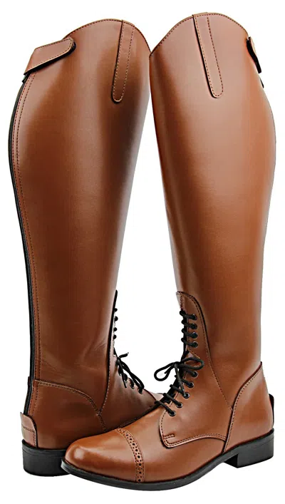 Pre-owned Hispar® Hispar Mens Man Victory English Fashion Field Boots Horse Riding Equestrian In Tan