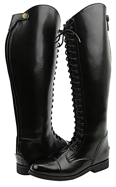 Pre-owned Hispar® Hispar Women Ladies Florance Field Horse Motorcycle Riding Boots Equestrian In Blacks