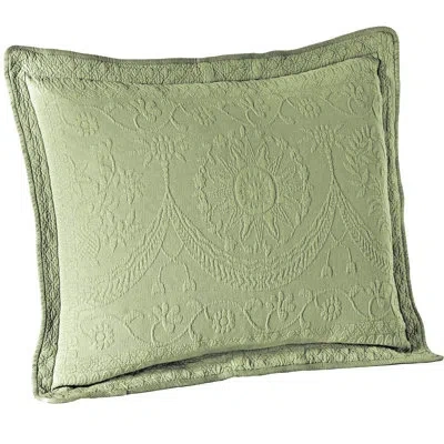 Historic Charleston Charles 100% Cotton Envelope Sham In Green