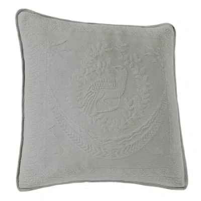 Historic Charleston Collection King Charles 20" Square Decorative Pillow In Gray