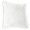 Historic Charleston Collection King Charles 20" Square Decorative Pillow In White